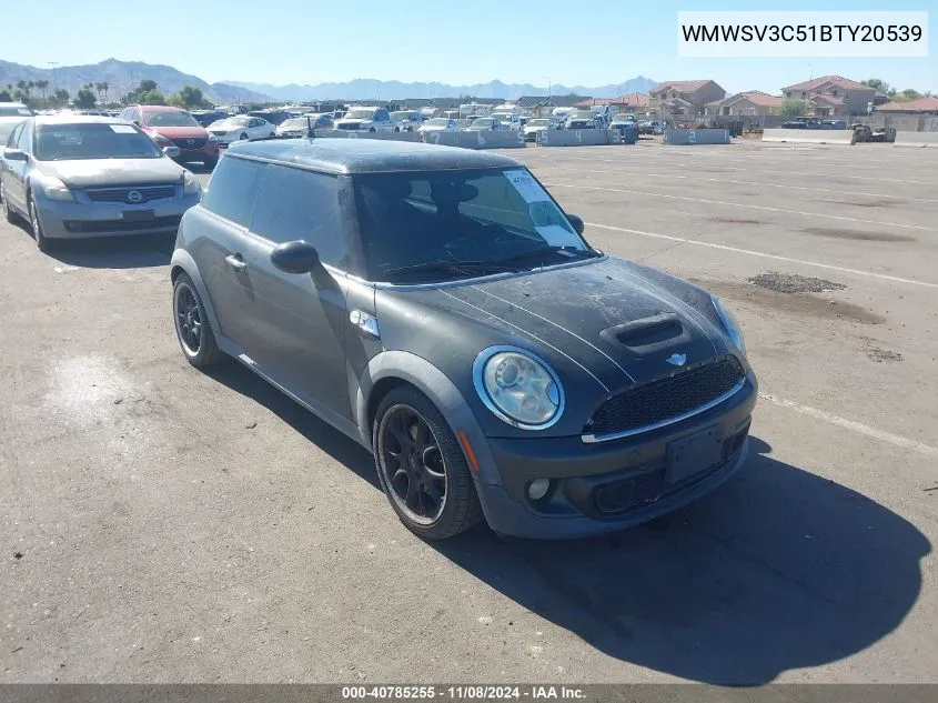 2011 Mini Cooper S VIN: WMWSV3C51BTY20539 Lot: 40785255