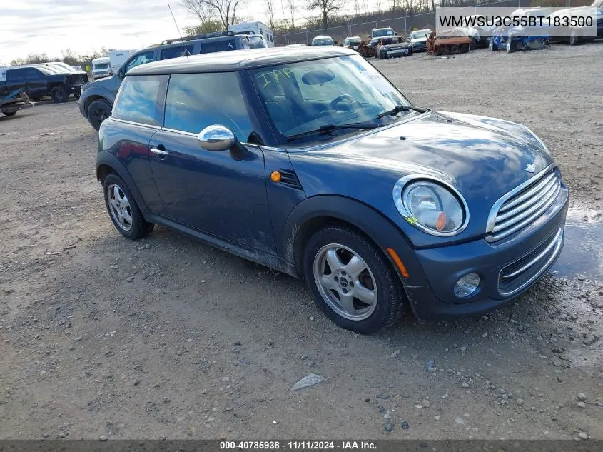 2011 Mini Cooper VIN: WMWSU3C55BT183500 Lot: 40785938