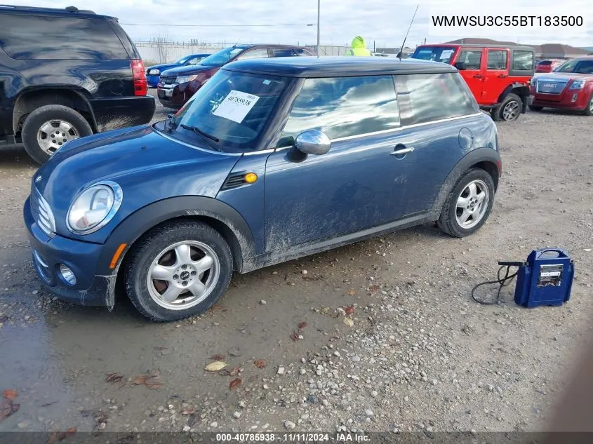 2011 Mini Cooper VIN: WMWSU3C55BT183500 Lot: 40785938