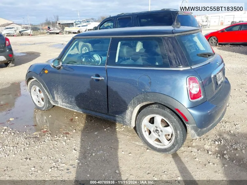 2011 Mini Cooper VIN: WMWSU3C55BT183500 Lot: 40785938