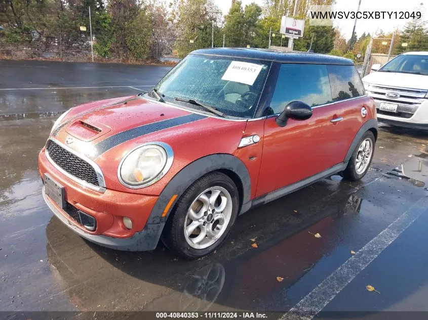 2011 Mini Cooper S VIN: WMWSV3C5XBTY12049 Lot: 40840353