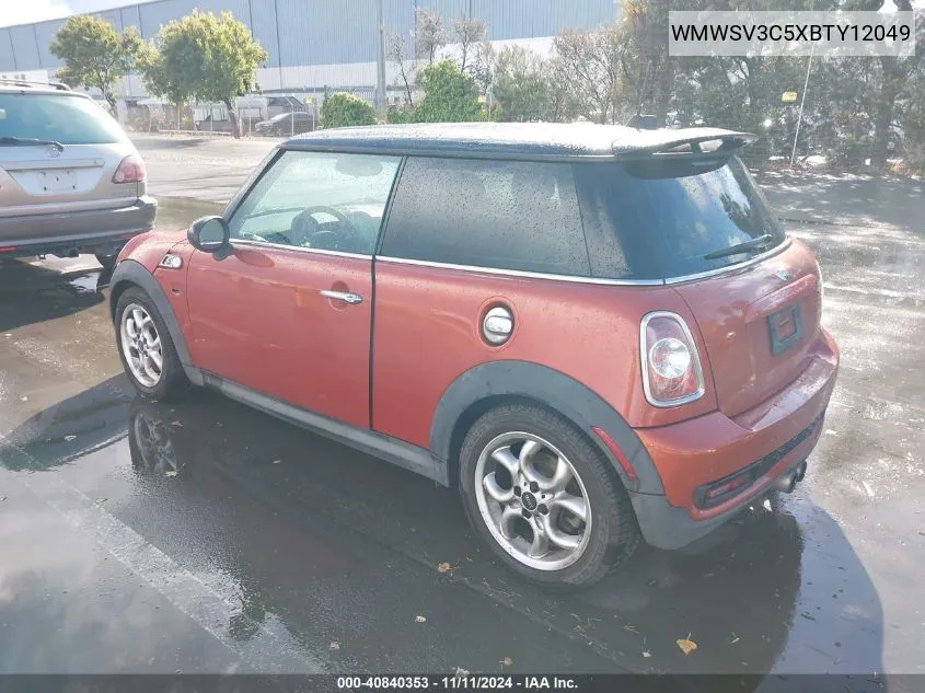 2011 Mini Cooper S VIN: WMWSV3C5XBTY12049 Lot: 40840353