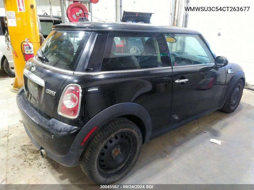 2012 Mini Cooper VIN: WMWSU3C54CT263677 Lot: 30045587