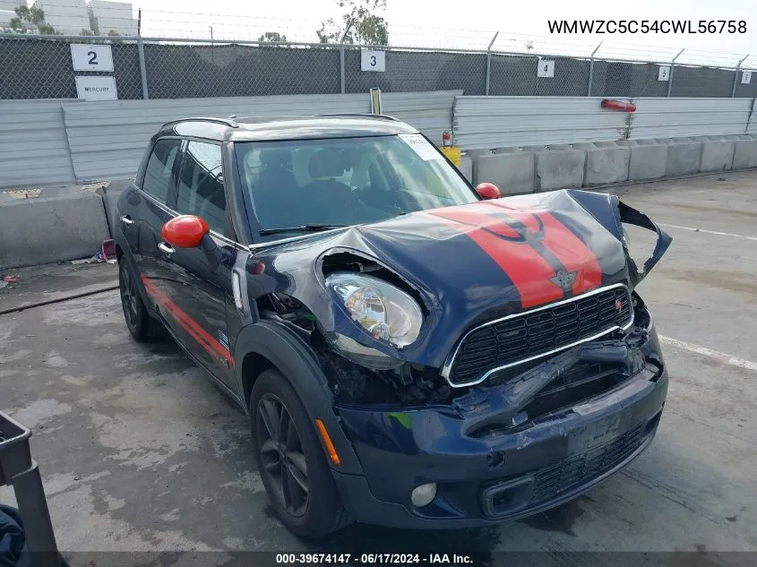 WMWZC5C54CWL56758 2012 Mini Cooper S Countryman