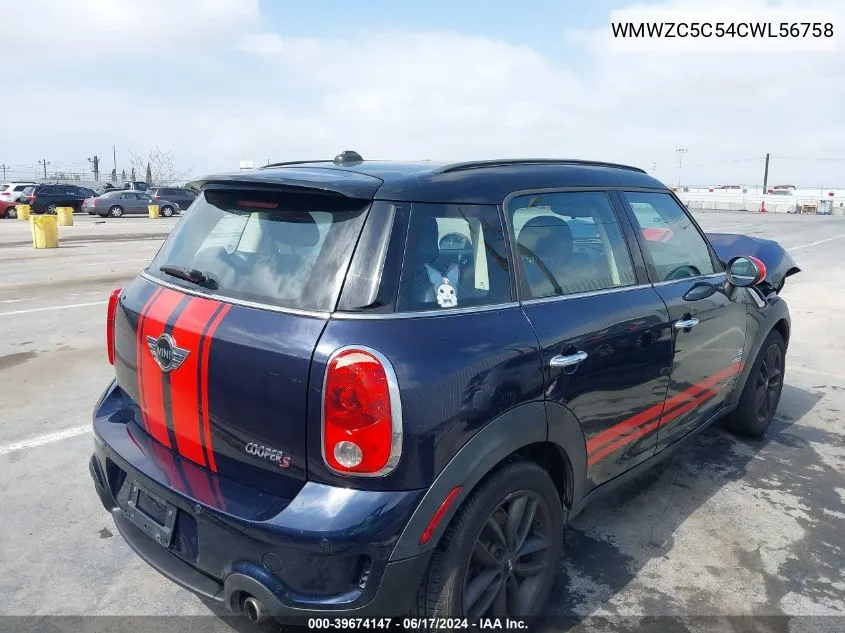 WMWZC5C54CWL56758 2012 Mini Cooper S Countryman