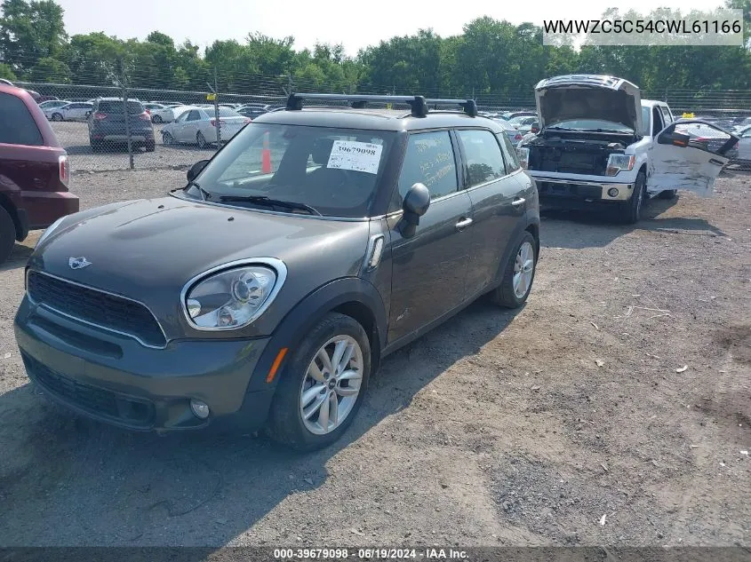 2012 Mini Cooper S Countryman VIN: WMWZC5C54CWL61166 Lot: 39679098