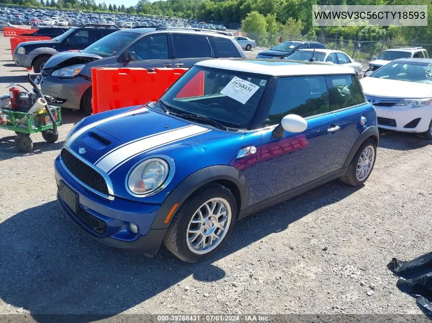 2012 Mini Cooper S VIN: WMWSV3C56CTY18593 Lot: 39768431