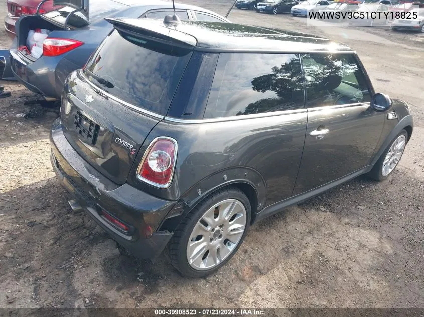 2012 Mini Cooper S VIN: WMWSV3C51CTY18825 Lot: 39908523