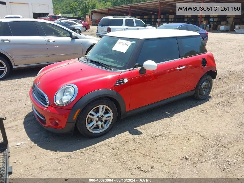 2012 Mini Cooper VIN: WMWSU3C51CT261160 Lot: 40073004