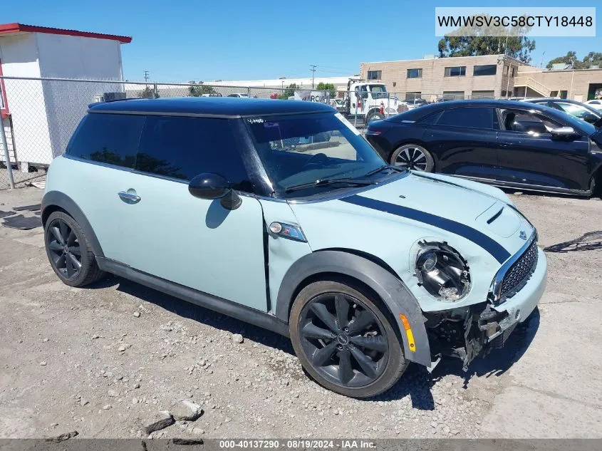 WMWSV3C58CTY18448 2012 Mini Cooper S