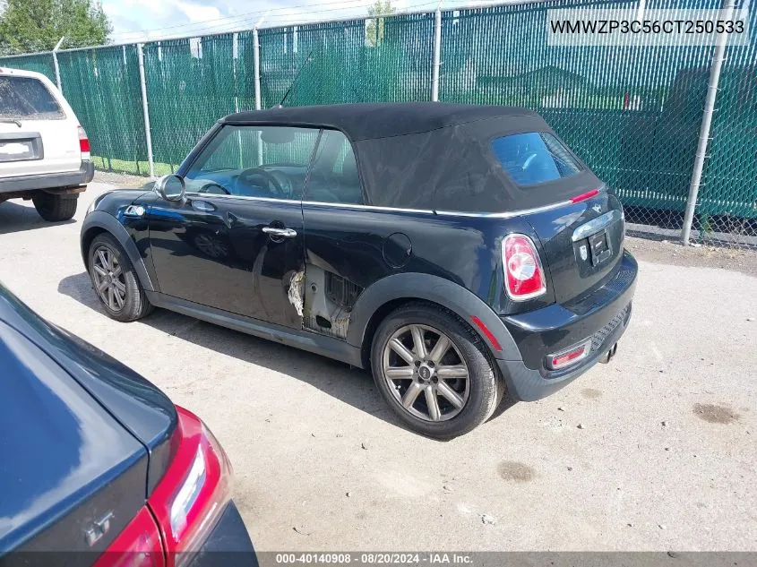 2012 Mini Cooper S VIN: WMWZP3C56CT250533 Lot: 40140908