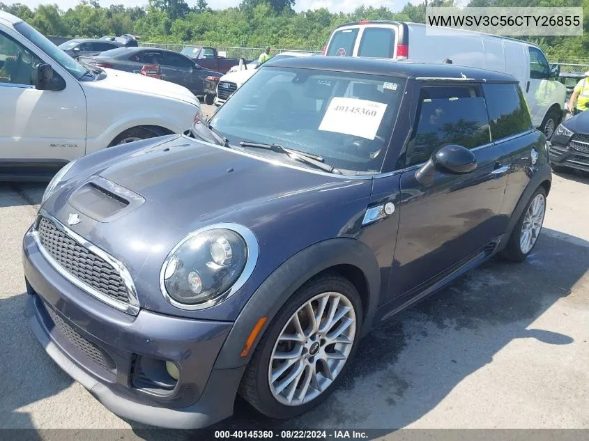 2012 Mini Cooper S VIN: WMWSV3C56CTY26855 Lot: 40145360