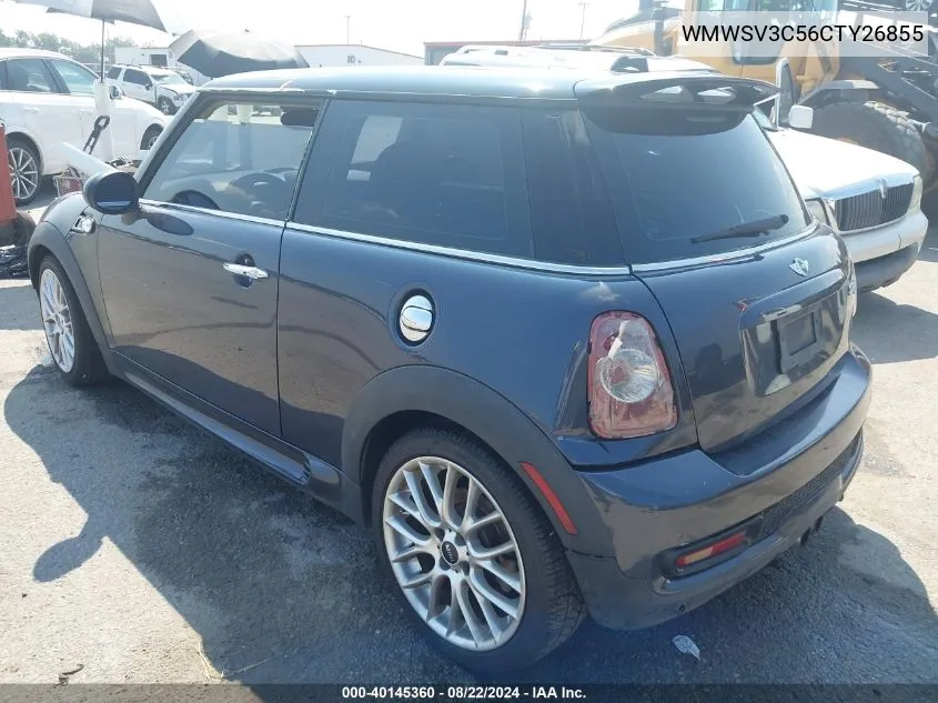 2012 Mini Cooper S VIN: WMWSV3C56CTY26855 Lot: 40145360