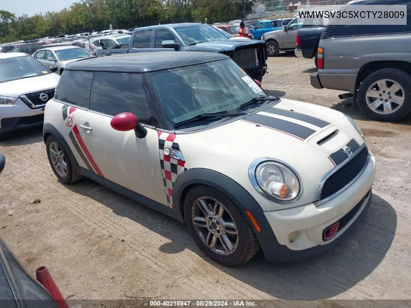 2012 Mini Cooper S VIN: WMWSV3C5XCTY28009 Lot: 40218947