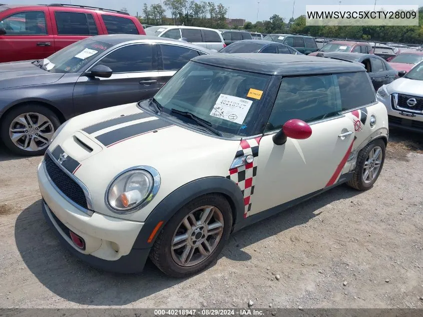 2012 Mini Cooper S VIN: WMWSV3C5XCTY28009 Lot: 40218947