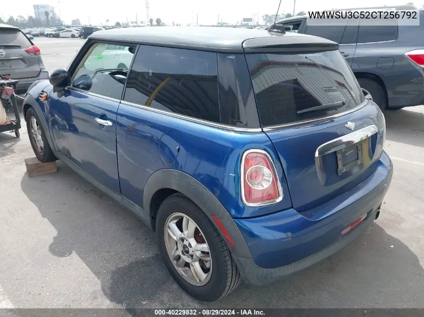 2012 Mini Cooper VIN: WMWSU3C52CT256792 Lot: 40229832