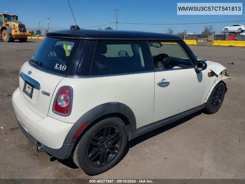 WMWSU3C57CT541813 2012 Mini Cooper