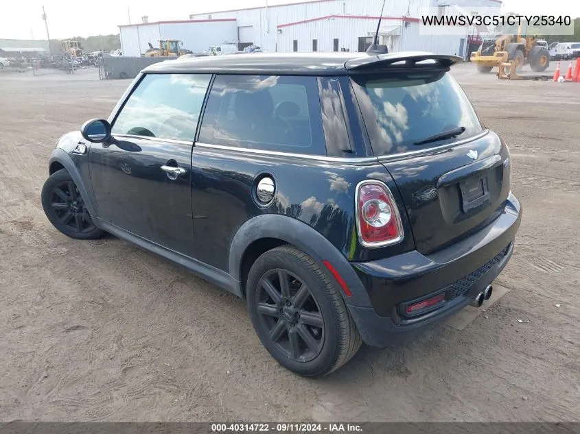 WMWSV3C51CTY25340 2012 Mini Cooper S