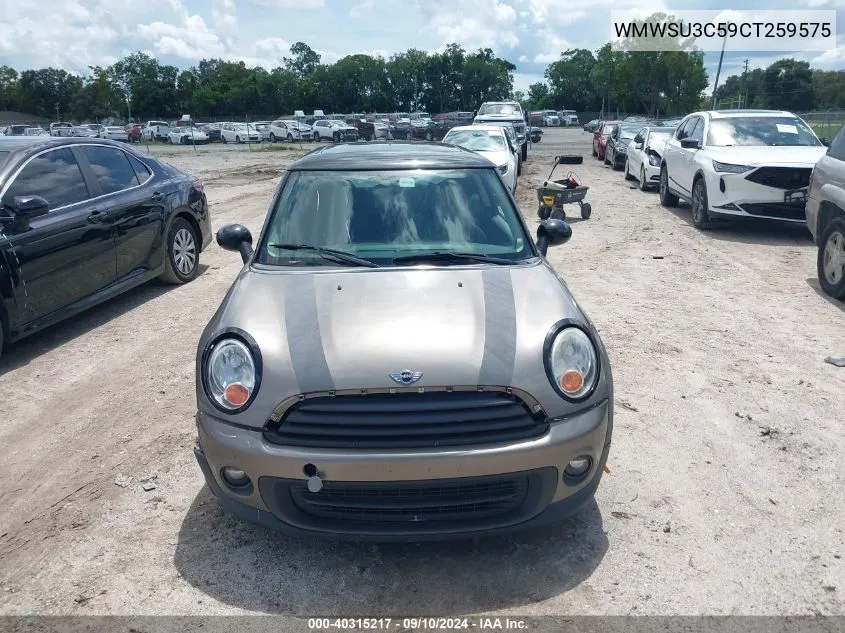 2012 Mini Cooper VIN: WMWSU3C59CT259575 Lot: 40315217