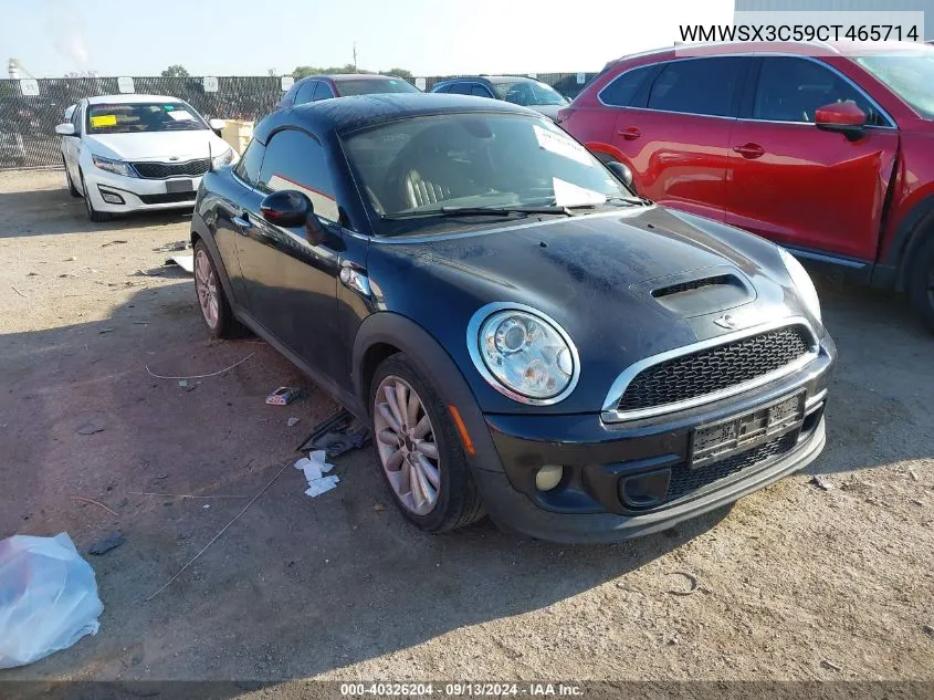 2012 Mini Cooper S VIN: WMWSX3C59CT465714 Lot: 40326204