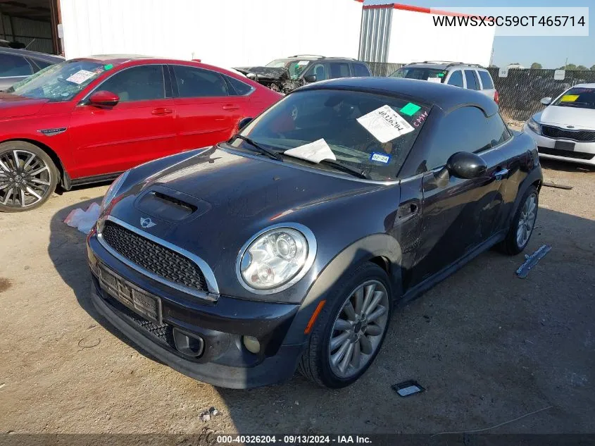 2012 Mini Cooper S VIN: WMWSX3C59CT465714 Lot: 40326204