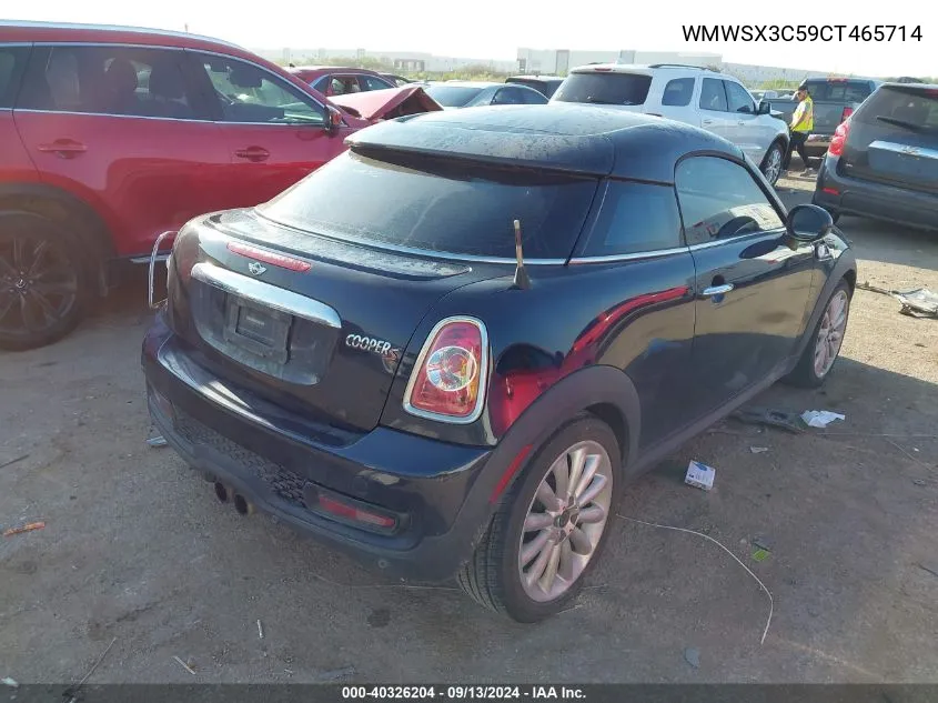 2012 Mini Cooper S VIN: WMWSX3C59CT465714 Lot: 40326204