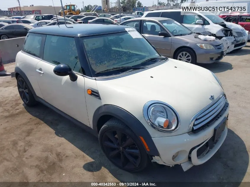 WMWSU3C51CT543735 2012 Mini Cooper