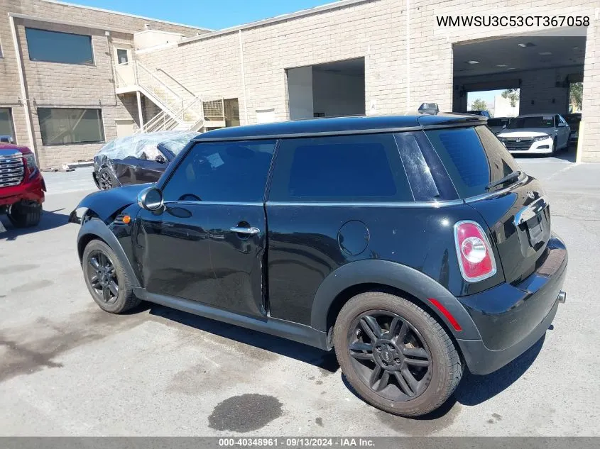 WMWSU3C53CT367058 2012 Mini Cooper