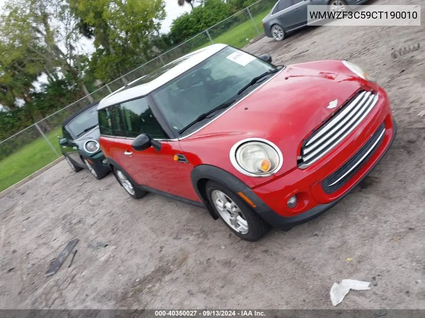 WMWZF3C59CT190010 2012 Mini Cooper Clubman