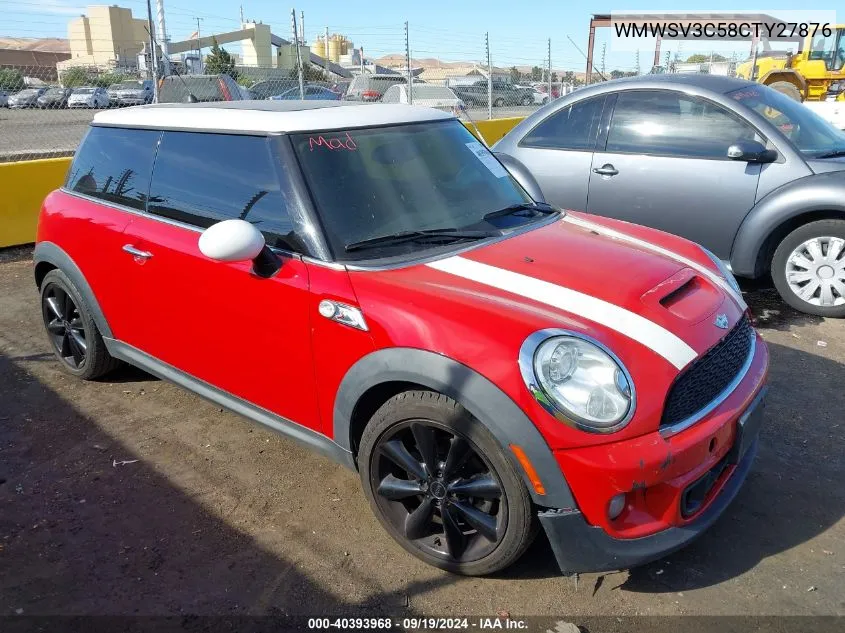 2012 Mini Cooper S VIN: WMWSV3C58CTY27876 Lot: 40393968