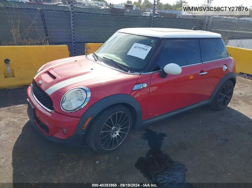 2012 Mini Cooper S VIN: WMWSV3C58CTY27876 Lot: 40393968