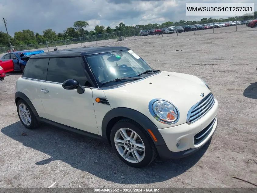 WMWSU3C54CT257331 2012 Mini Cooper