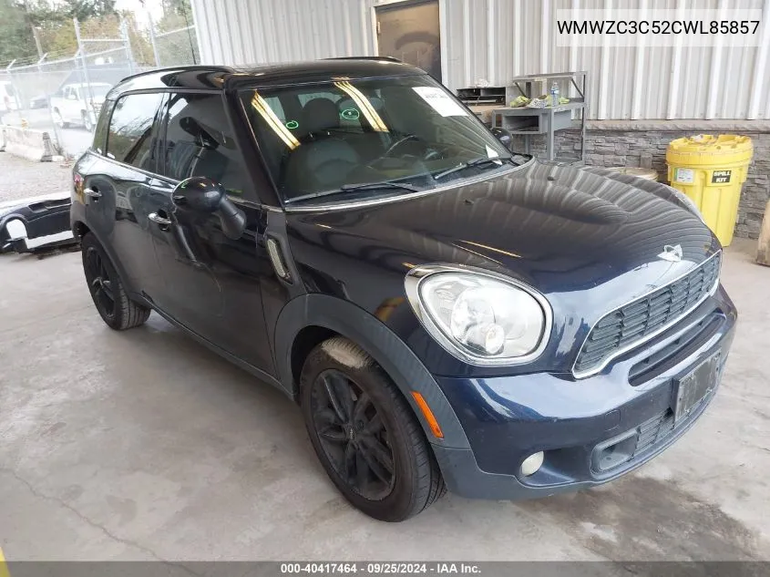 2012 Mini Cooper Countryman S VIN: WMWZC3C52CWL85857 Lot: 40417464