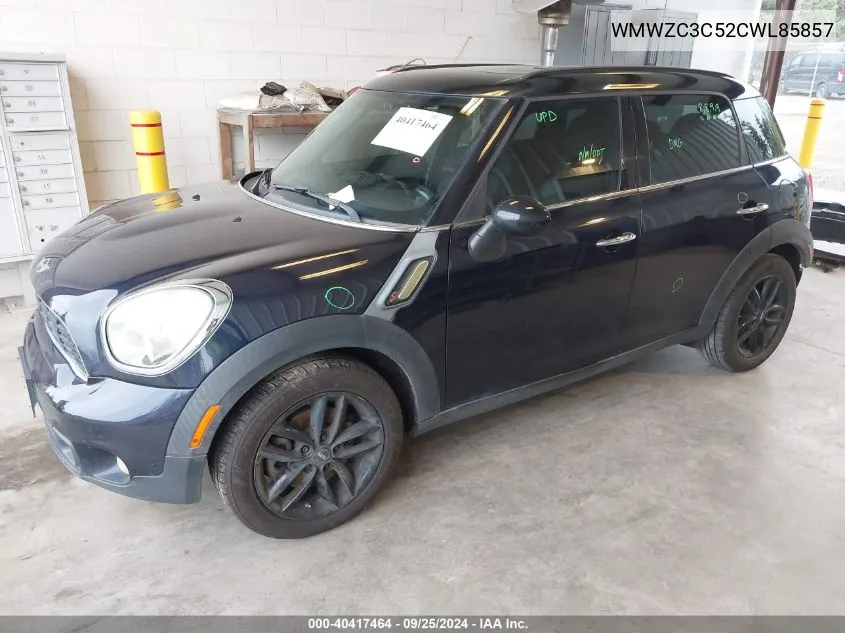 2012 Mini Cooper Countryman S VIN: WMWZC3C52CWL85857 Lot: 40417464