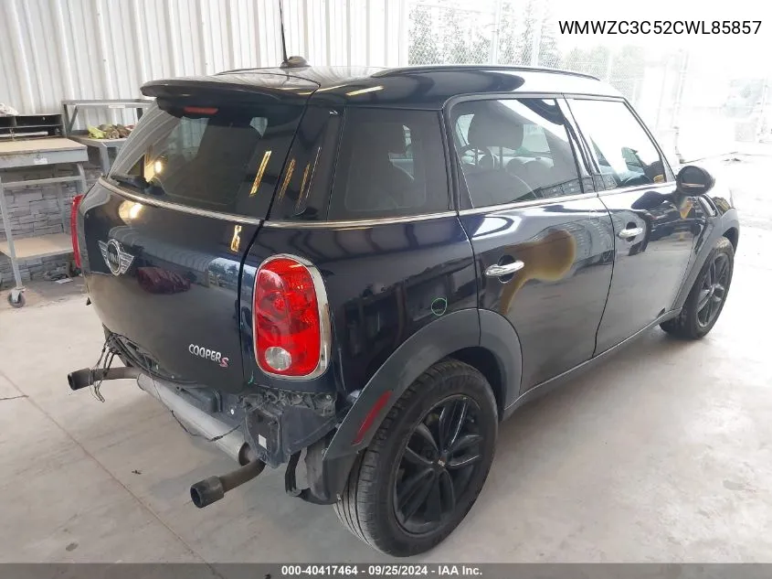 2012 Mini Cooper Countryman S VIN: WMWZC3C52CWL85857 Lot: 40417464