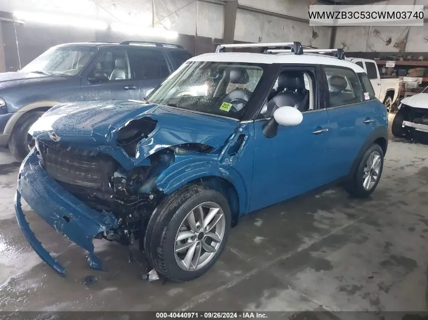 WMWZB3C53CWM03740 2012 Mini Cooper Countryman