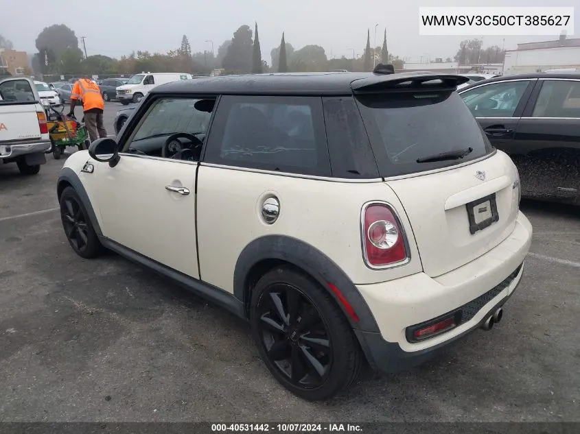 2012 Mini Cooper S S VIN: WMWSV3C50CT385627 Lot: 40531442