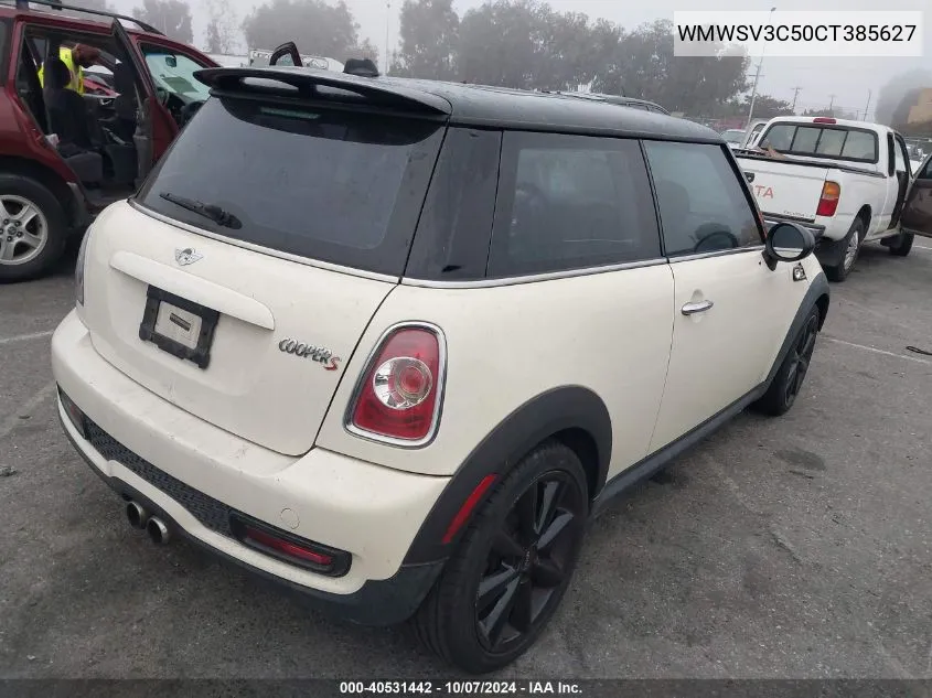 2012 Mini Cooper S S VIN: WMWSV3C50CT385627 Lot: 40531442