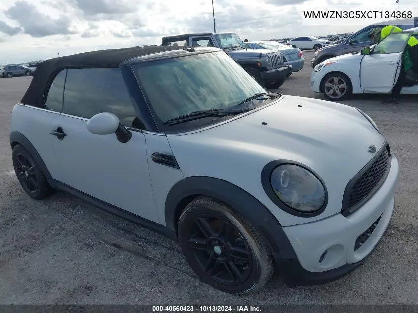 2012 Mini Cooper VIN: WMWZN3C5XCT134368 Lot: 40560423