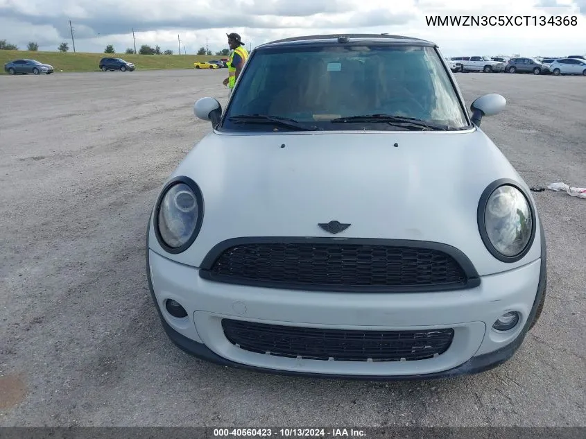 2012 Mini Cooper VIN: WMWZN3C5XCT134368 Lot: 40560423