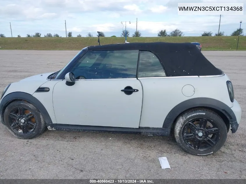 2012 Mini Cooper VIN: WMWZN3C5XCT134368 Lot: 40560423