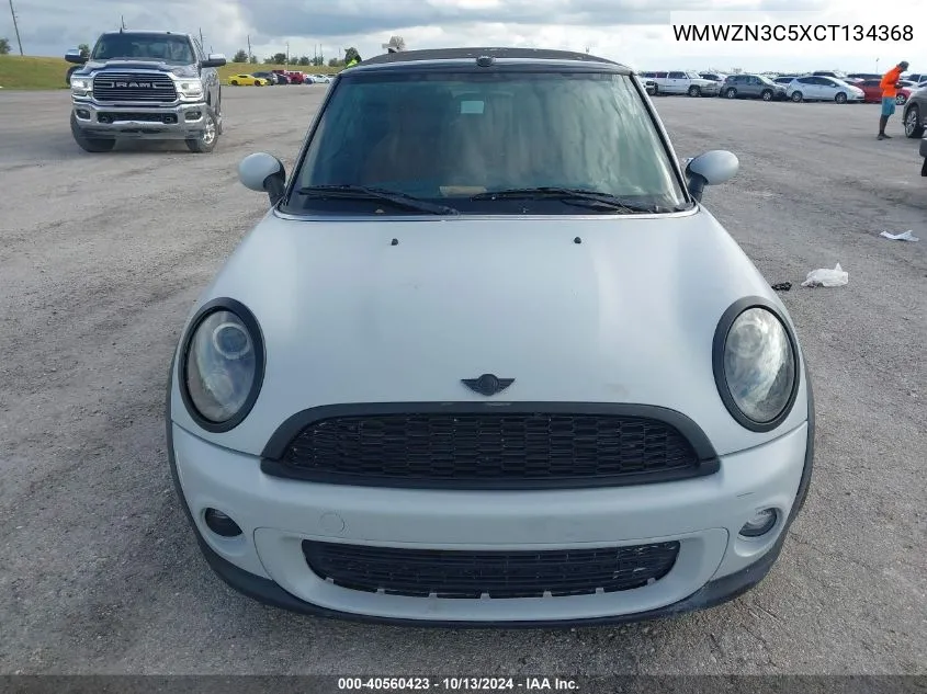 2012 Mini Cooper VIN: WMWZN3C5XCT134368 Lot: 40560423