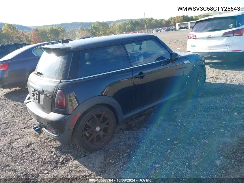 2012 Mini Cooper S VIN: WMWSV3C58CTY25643 Lot: 40567764