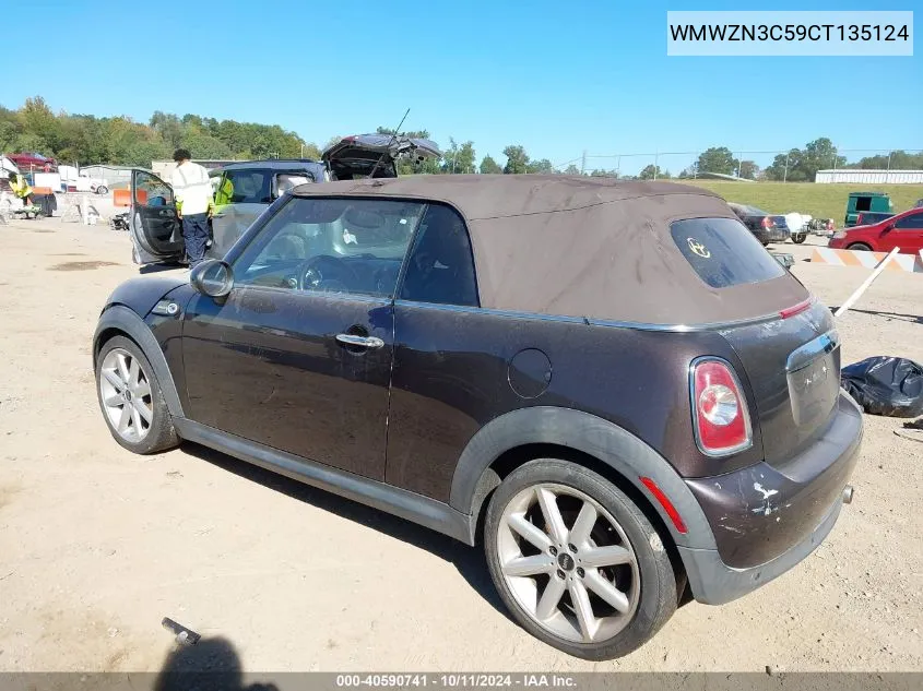 2012 Mini Cooper VIN: WMWZN3C59CT135124 Lot: 40590741