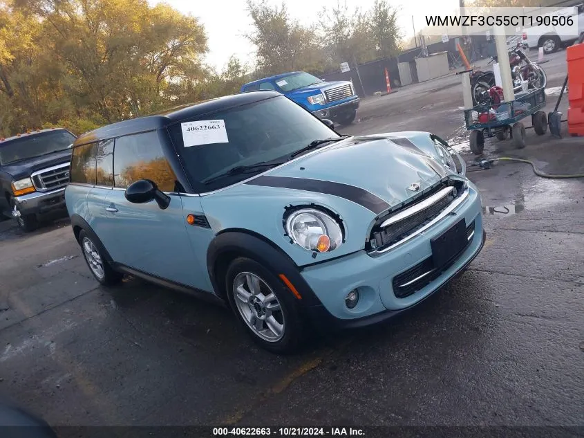 2012 Mini Cooper Clubman VIN: WMWZF3C55CT190506 Lot: 40622663