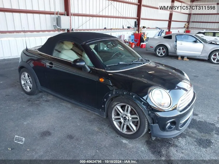 2012 Mini Cooper VIN: WMWSY1C57CT311598 Lot: 40624795