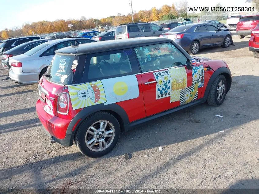 2012 Mini Cooper VIN: WMWSU3C56CT258304 Lot: 40641112