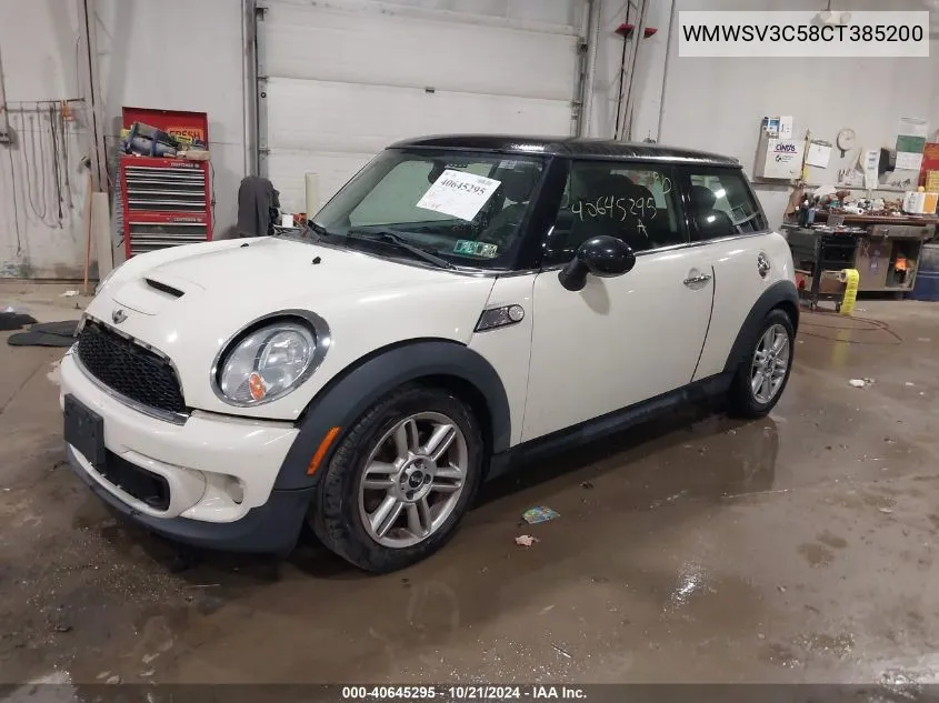 2012 Mini Cooper S VIN: WMWSV3C58CT385200 Lot: 40645295