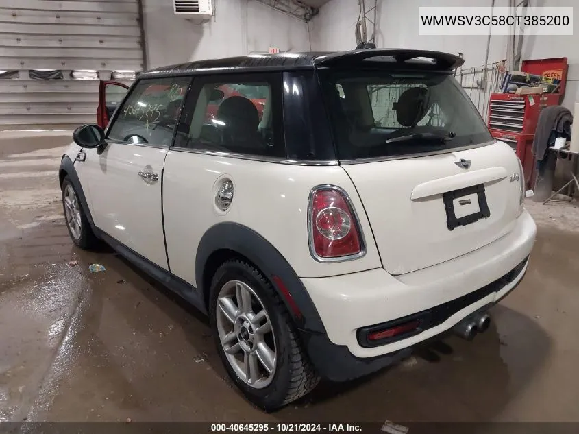 2012 Mini Cooper S VIN: WMWSV3C58CT385200 Lot: 40645295