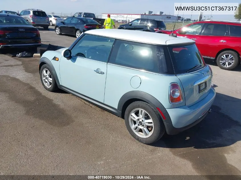 WMWSU3C51CT367317 2012 Mini Cooper